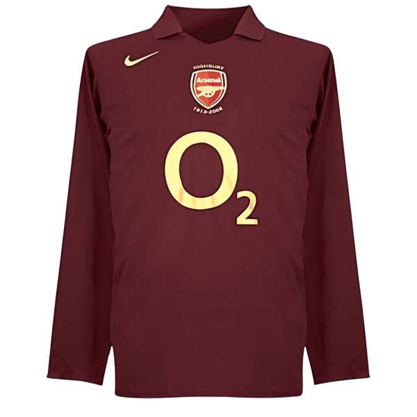 05/06 Arsenal Long Sleeve Home Retro Jersey