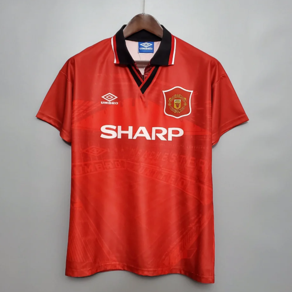 Manchester United's home shirt for the 1995-1996 season